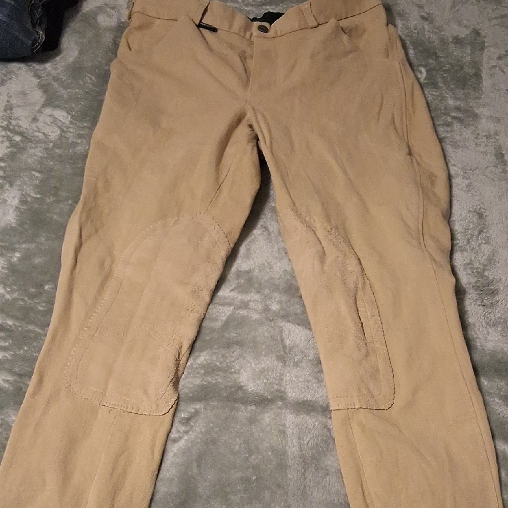 Classic Men's Khaki Riding Chinos